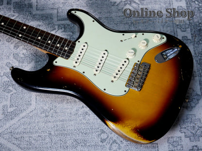 USED 2020 Fender Custom Shop MBS "Ron Thorn" 1962 Stratocaster Relic Wide Black 2 Color Sunburst