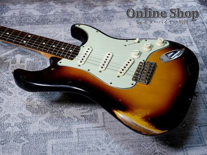 USED 2020 Fender Custom Shop MBS "Ron Thorn" 1962 Stratocaster Relic Wide Black 2 Color Sunburst