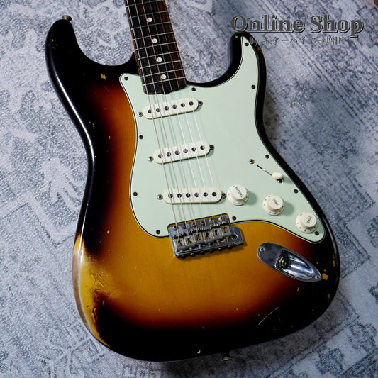 USED 2020 Fender Custom Shop MBS "Ron Thorn" 1962 Stratocaster Relic Wide Black 2 Color Sunburst