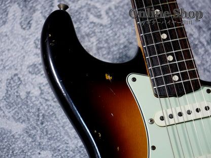 USED 2020 Fender Custom Shop MBS "Ron Thorn" 1962 Stratocaster Relic Wide Black 2 Color Sunburst