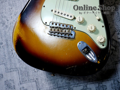 USED 2020 Fender Custom Shop MBS "Ron Thorn" 1962 Stratocaster Relic Wide Black 2 Color Sunburst