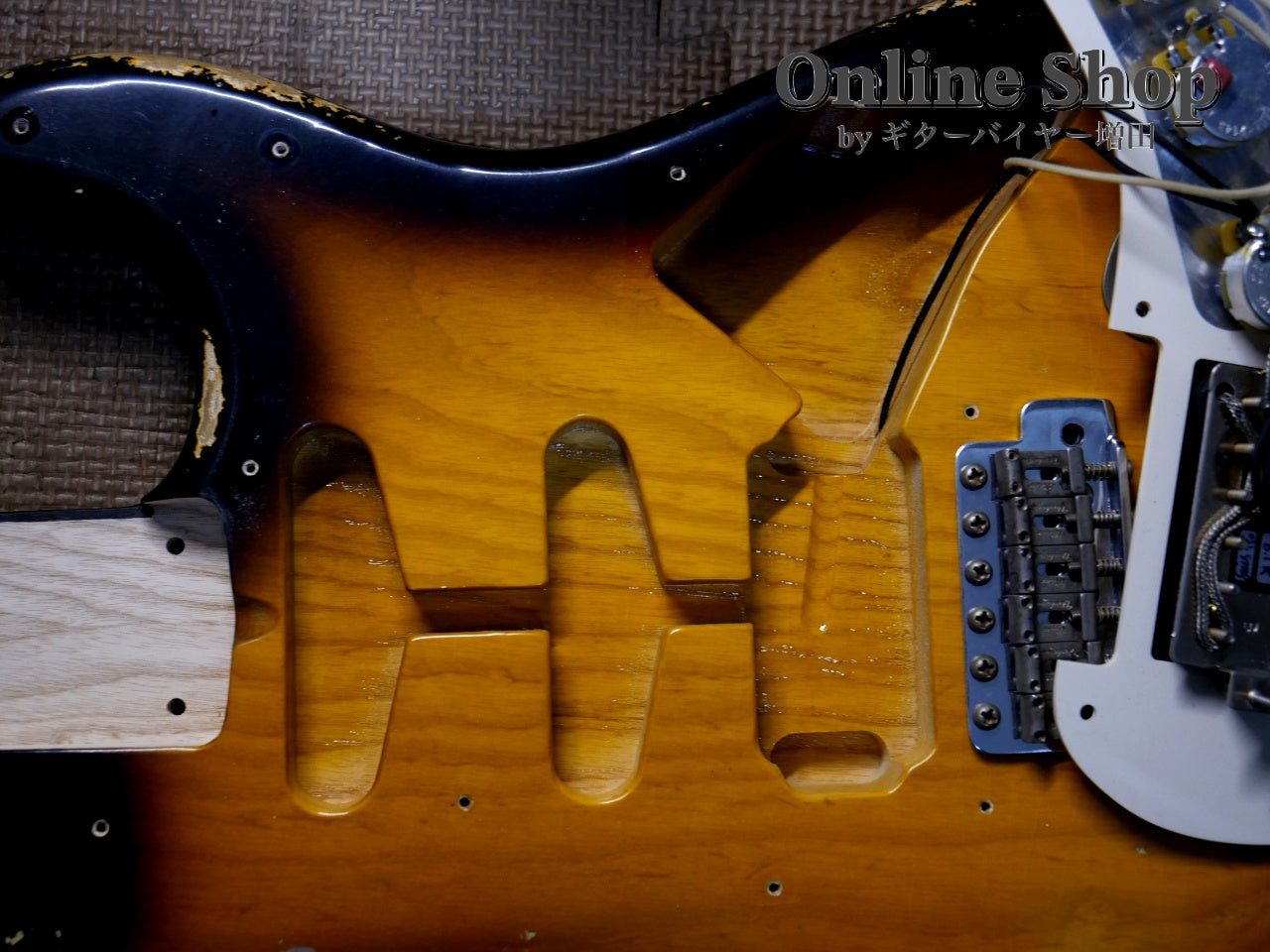 USED 2022 Xotic XSC-2 "5A Flame Maple Neck" 2-Tone Burst / Maple Heavy Aged