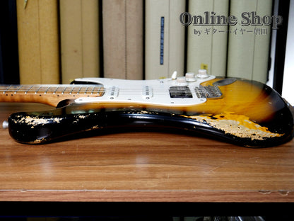 USED 2022 Xotic XSC-2 "5A Flame Maple Neck" 2-Tone Burst / Maple Heavy Aged