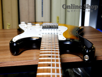 USED 2022 Xotic XSC-2 "5A Flame Maple Neck" 2-Tone Burst / Maple Heavy Aged