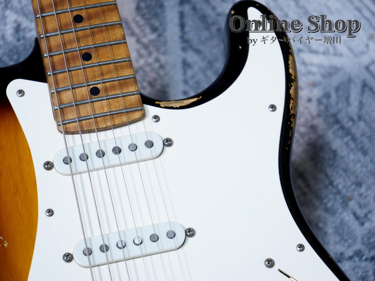 USED 2022 Xotic XSC-2 "5A Flame Maple Neck" 2-Tone Burst / Maple Heavy Aged