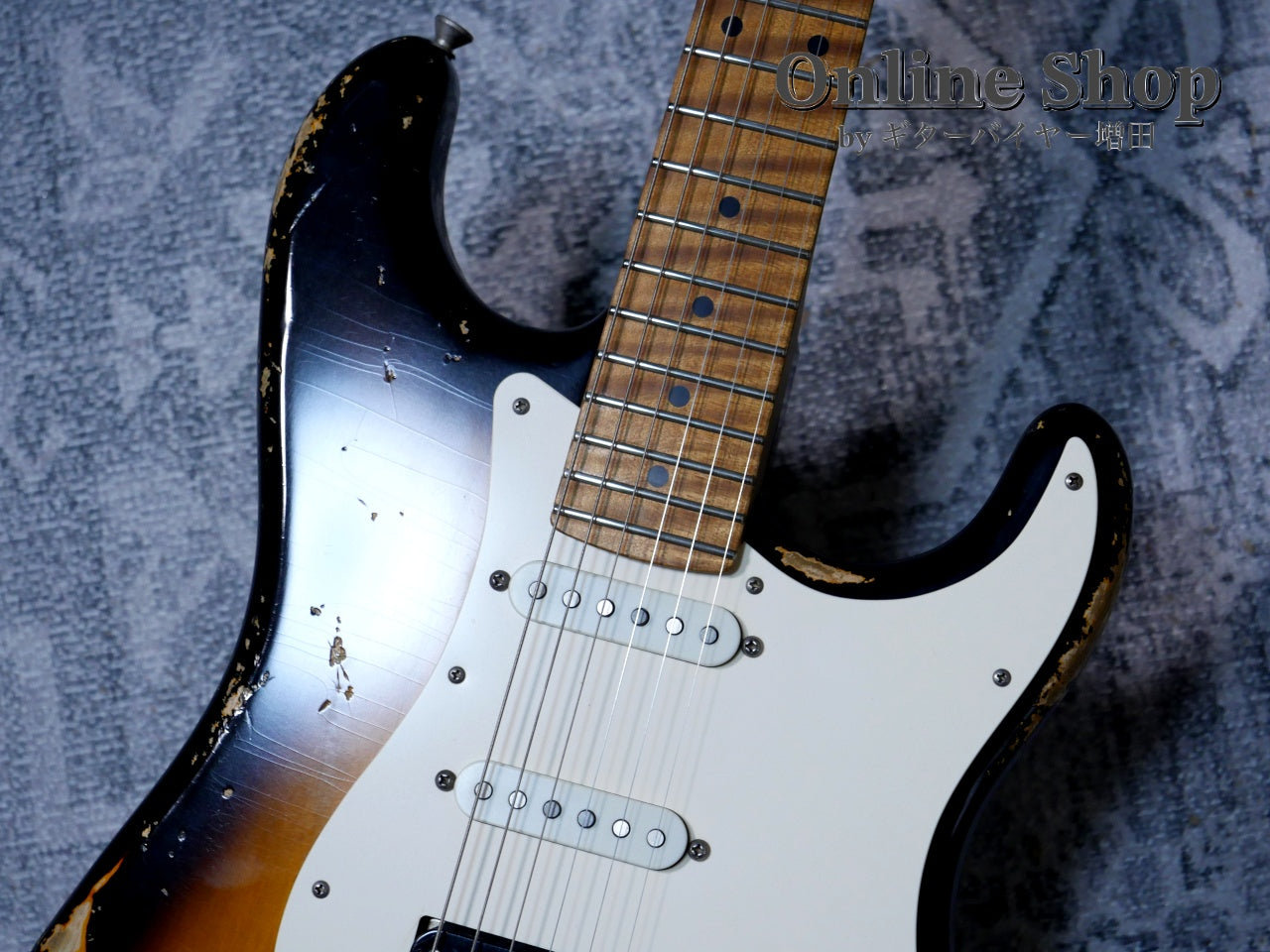 USED 2022 Xotic XSC-2 "5A Flame Maple Neck" 2-Tone Burst / Maple Heavy Aged