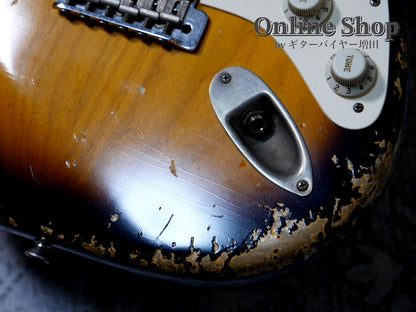 USED 2022 Xotic XSC-2 "5A Flame Maple Neck" 2-Tone Burst / Maple Heavy Aged