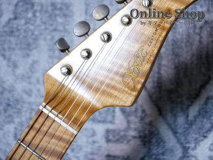 USED 2022 Xotic XSC-2 "5A Flame Maple Neck" 2-Tone Burst / Maple Heavy Aged