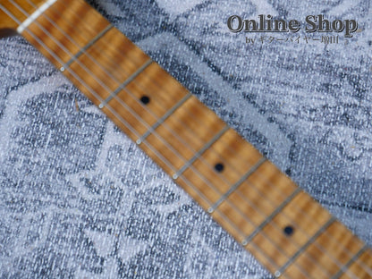 USED 2022 Xotic XSC-2 "5A Flame Maple Neck" 2-Tone Burst / Maple Heavy Aged