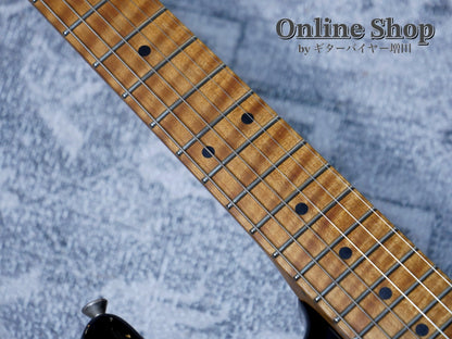 USED 2022 Xotic XSC-2 "5A Flame Maple Neck" 2-Tone Burst / Maple Heavy Aged