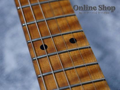 USED 2022 Xotic XSC-2 "5A Flame Maple Neck" 2-Tone Burst / Maple Heavy Aged