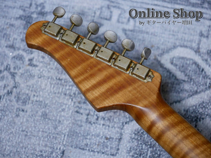 USED 2022 Xotic XSC-2 "5A Flame Maple Neck" 2-Tone Burst / Maple Heavy Aged