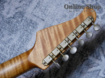 USED 2022 Xotic XSC-2 "5A Flame Maple Neck" 2-Tone Burst / Maple Heavy Aged