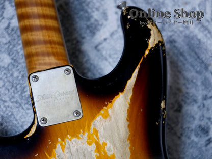 USED 2022 Xotic XSC-2 "5A Flame Maple Neck" 2-Tone Burst / Maple Heavy Aged