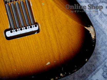 USED 2022 Xotic XSC-2 "5A Flame Maple Neck" 2-Tone Burst / Maple Heavy Aged