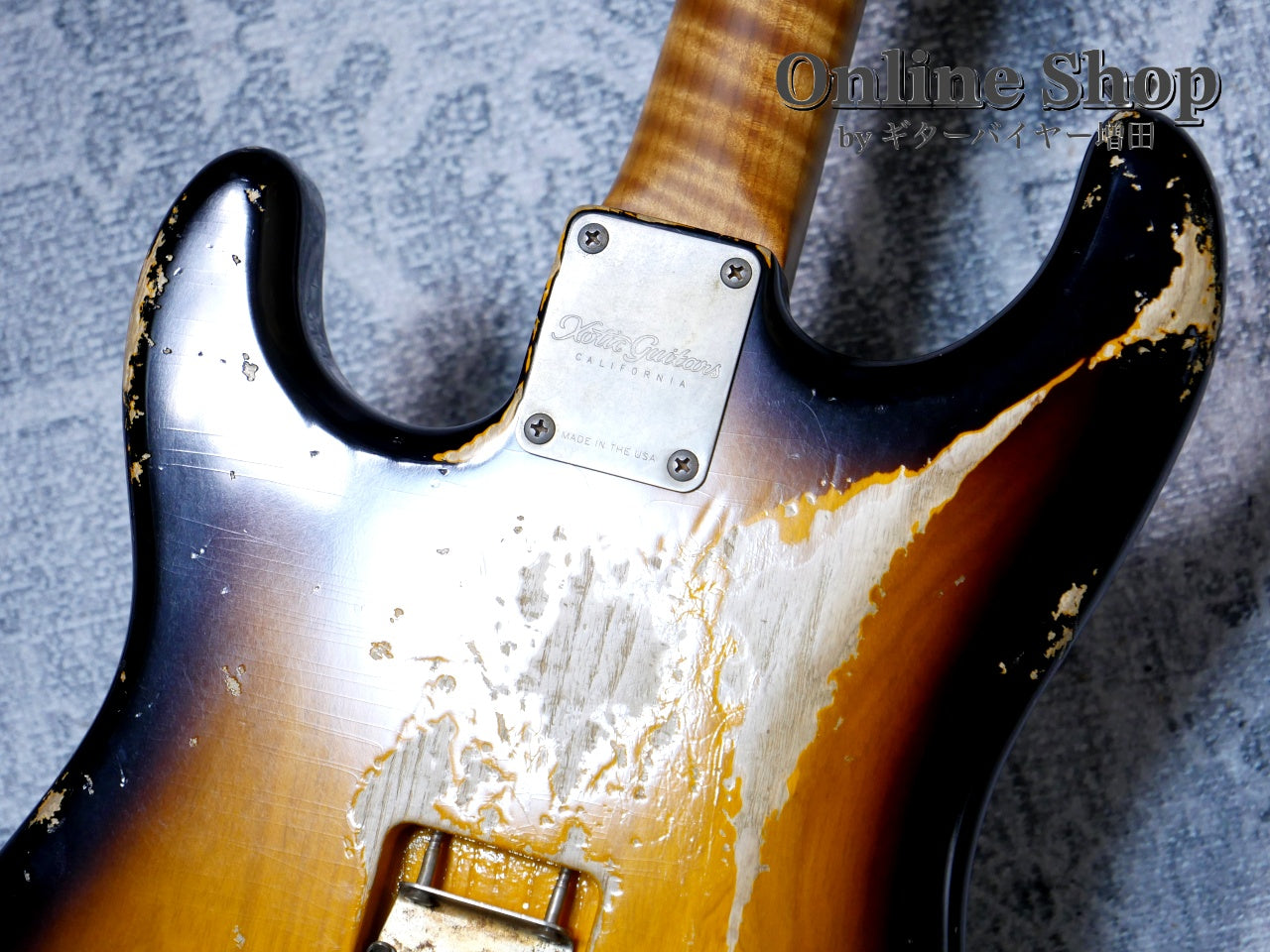 USED 2022 Xotic XSC-2 "5A Flame Maple Neck" 2-Tone Burst / Maple Heavy Aged