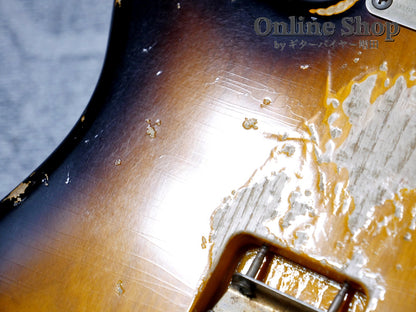 USED 2022 Xotic XSC-2 "5A Flame Maple Neck" 2-Tone Burst / Maple Heavy Aged