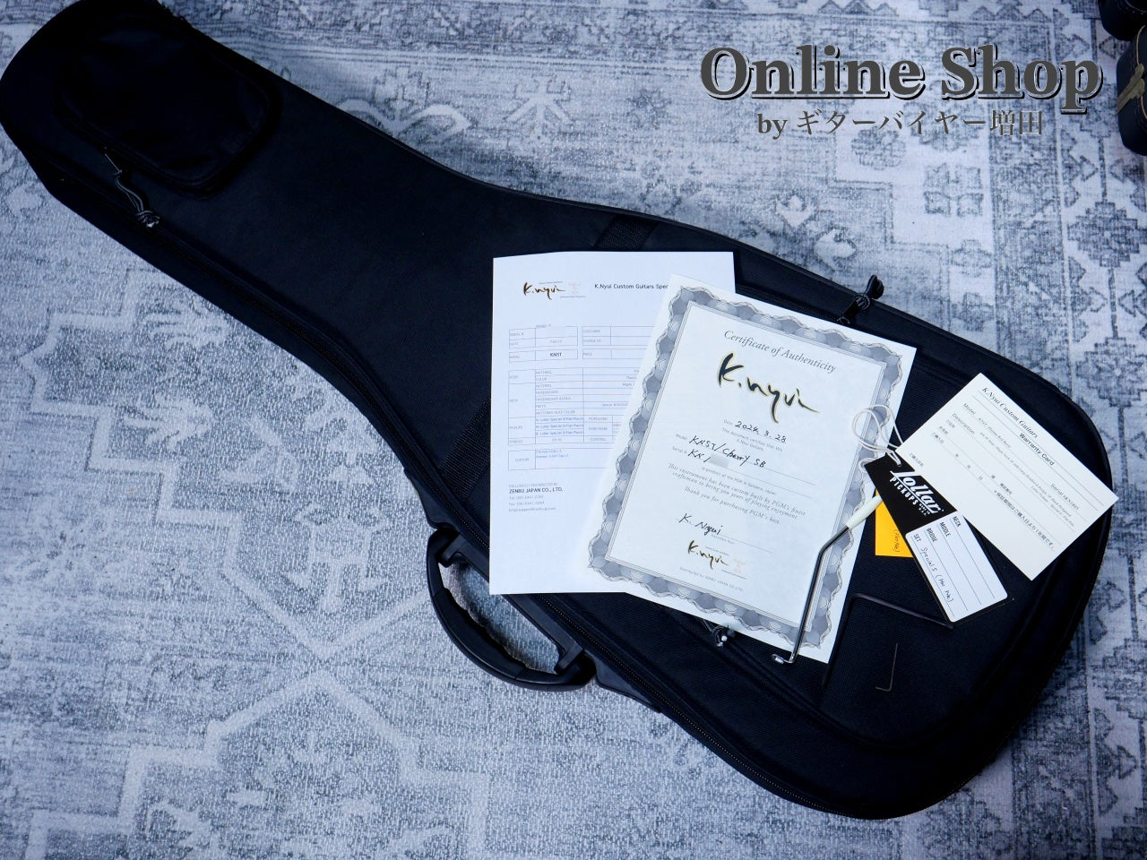 USED 2024s K.Nyui Custom Guitars KNST MH Cherry Sunburst / Maple