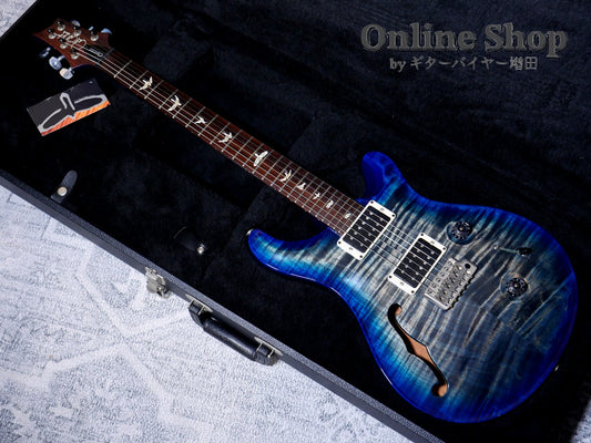 USED 2014 Paul Reed Smith Custom 24 Semi-hollow 10Top Faded Blue Burst