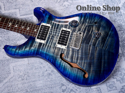 USED 2014 Paul Reed Smith Custom 24 Semi-hollow 10Top Faded Blue Burst