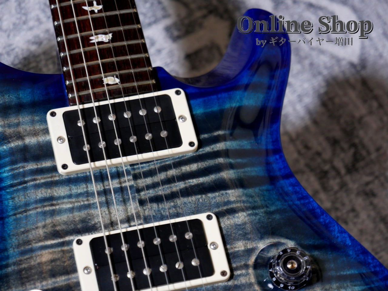 USED 2014 Paul Reed Smith Custom 24 Semi-hollow 10Top Faded Blue Burst