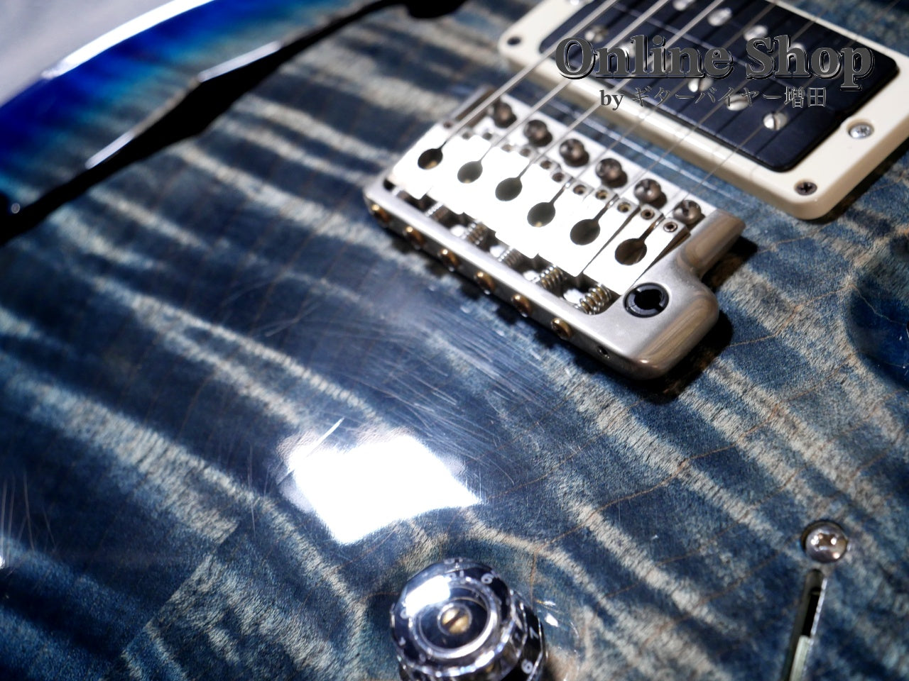 USED 2014 Paul Reed Smith Custom 24 Semi-hollow 10Top Faded Blue Burst