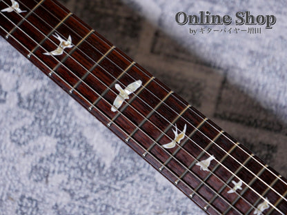 USED 2014 Paul Reed Smith Custom 24 Semi-hollow 10Top Faded Blue Burst