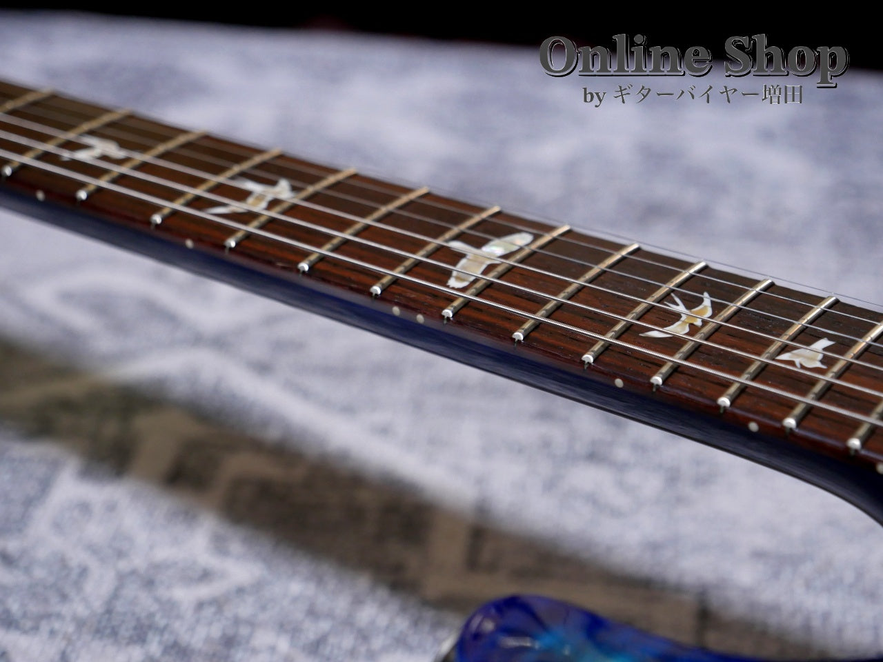 USED 2014 Paul Reed Smith Custom 24 Semi-hollow 10Top Faded Blue Burst