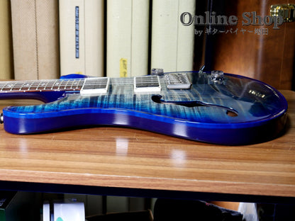 USED 2014 Paul Reed Smith Custom 24 Semi-hollow 10Top Faded Blue Burst