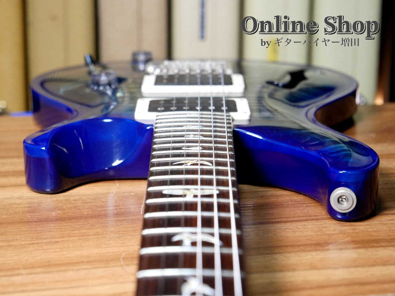 USED 2014 Paul Reed Smith Custom 24 Semi-hollow 10Top Faded Blue Burst