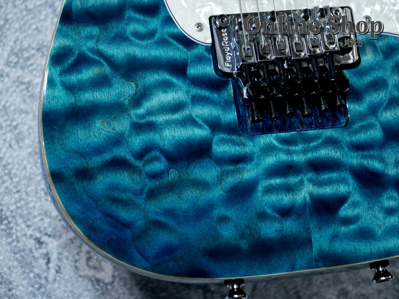USED 2018 Schecter EX-24-CTM-FRT "Exceed" 4A Grade Indigo Light Blue / Maple