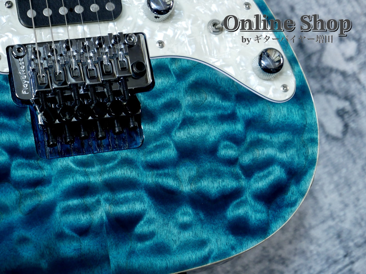 USED 2018 Schecter EX-24-CTM-FRT "Exceed" 4A Grade Indigo Light Blue / Maple
