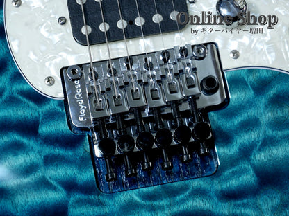 USED 2018 Schecter EX-24-CTM-FRT "Exceed" 4A Grade Indigo Light Blue / Maple
