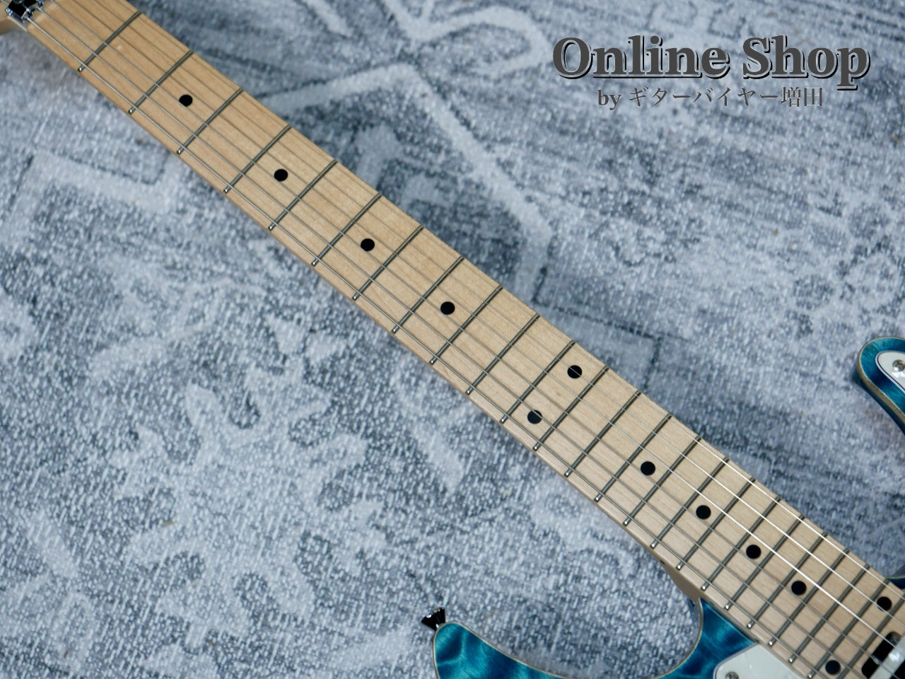 USED 2018 Schecter EX-24-CTM-FRT "Exceed" 4A Grade Indigo Light Blue / Maple