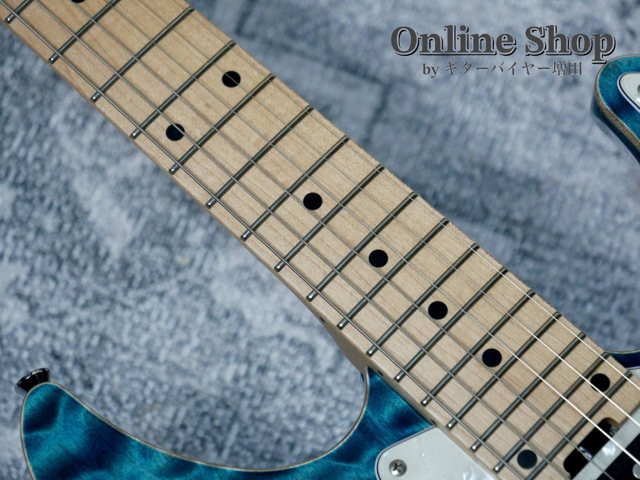 USED 2018 Schecter EX-24-CTM-FRT "Exceed" 4A Grade Indigo Light Blue / Maple