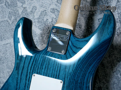 USED 2018 Schecter EX-24-CTM-FRT "Exceed" 4A Grade Indigo Light Blue / Maple