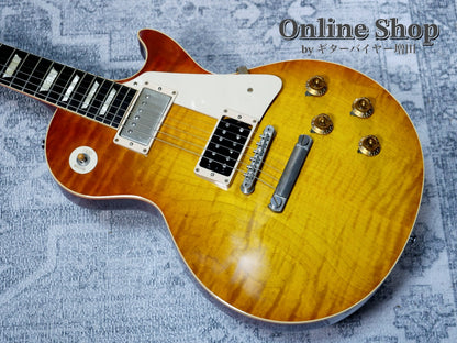 USED 2013 Gibson Custom Shop Limited Run 1958 Les Paul Reissue w/Grover, Push/Pull New Orange Sunset Fade VOS