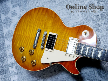 USED 2013 Gibson Custom Shop Limited Run 1958 Les Paul Reissue w/Grover, Push/Pull New Orange Sunset Fade VOS