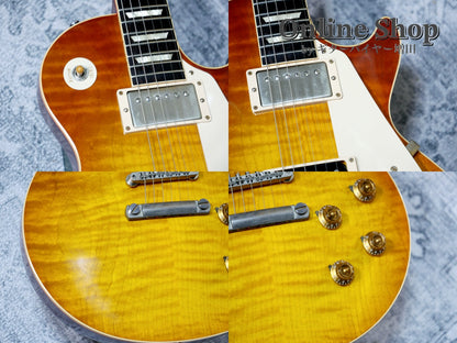 USED 2013 Gibson Custom Shop Limited Run 1958 Les Paul Reissue w/Grover, Push/Pull New Orange Sunset Fade VOS