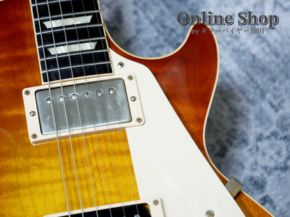 USED 2013 Gibson Custom Shop Limited Run 1958 Les Paul Reissue w/Grover, Push/Pull New Orange Sunset Fade VOS