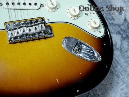 USED 2020 Fender Custom Shop MBS "Kyle Mcmillin" 1960 Stratocaster Journeyman Relic Wide Fade 3-Color Sunburst