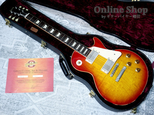 USED 2004 Gibson Custom Shop Historic Collection 1958 Les Paul Reissue HRM "1pc Top" Washed Cherry