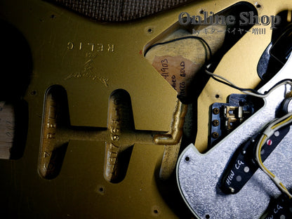 USED 2024 Fender Custom Shop Limited Edition 1963 Stratocaster Journeyman Relic Aztec Gold