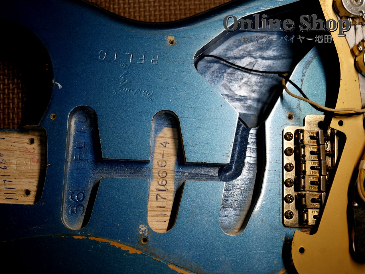 USED 2012 Fender Custom Shop Limited Edition 1956 Stratocaster Relic Aged Lake Placid Blue