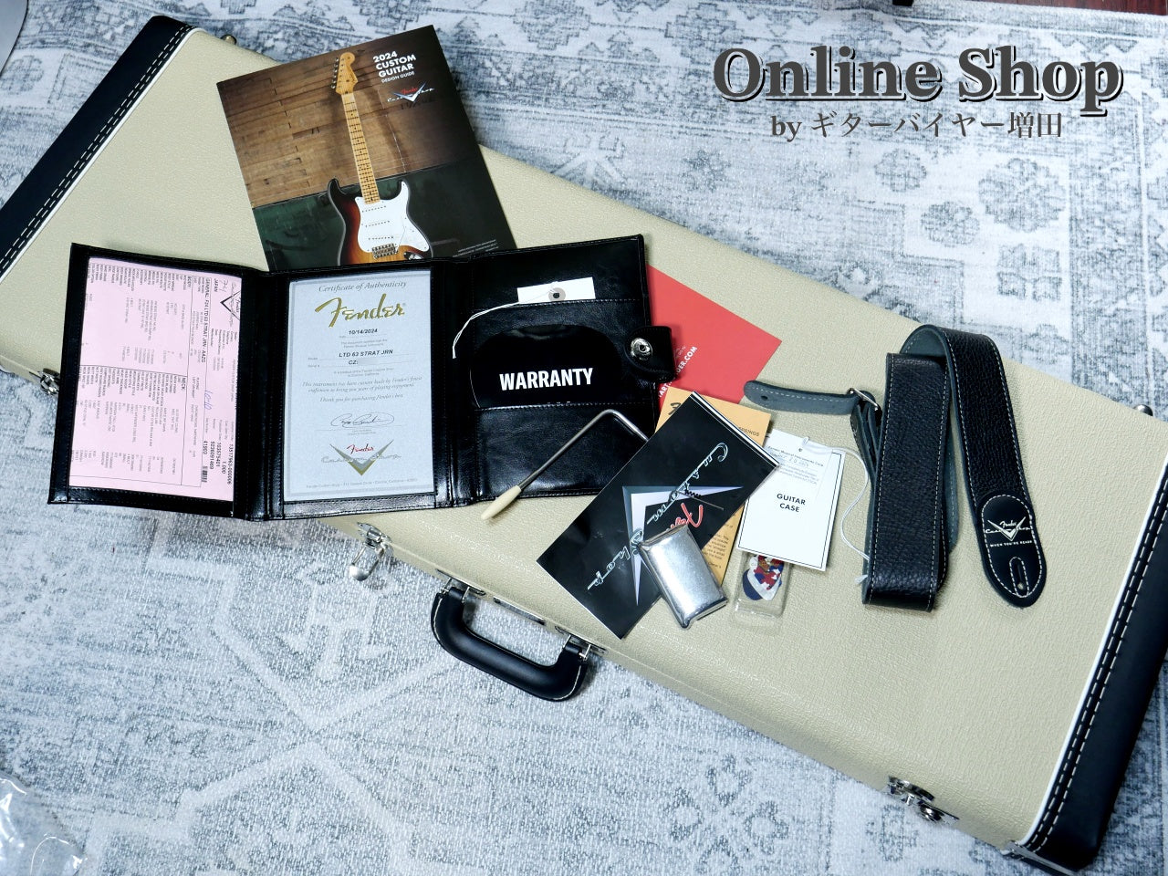 USED 2024 Fender Custom Shop Limited Edition 1963 Stratocaster Journeyman Relic Aztec Gold