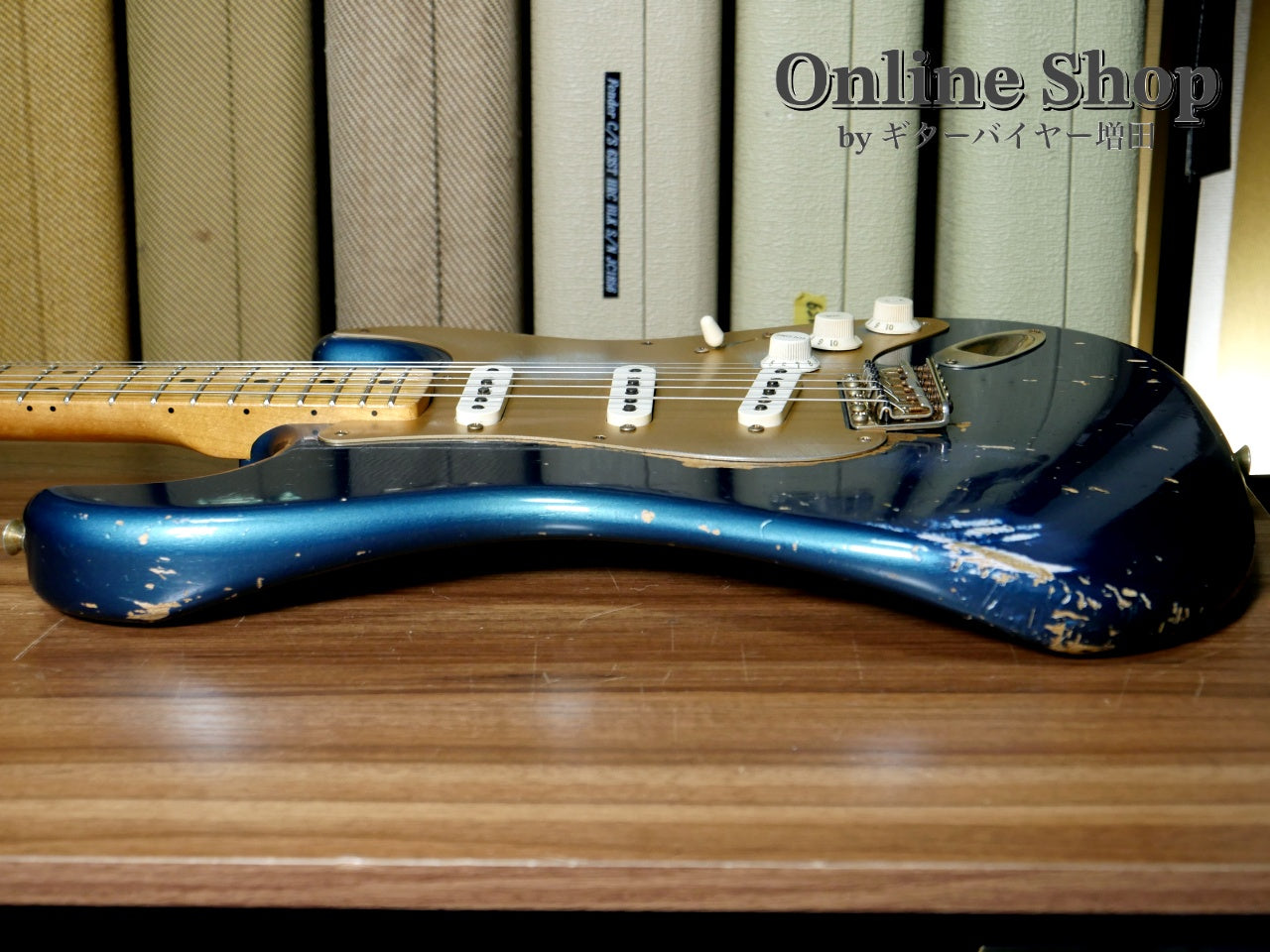 USED 2012 Fender Custom Shop Limited Edition 1956 Stratocaster Relic Aged Lake Placid Blue