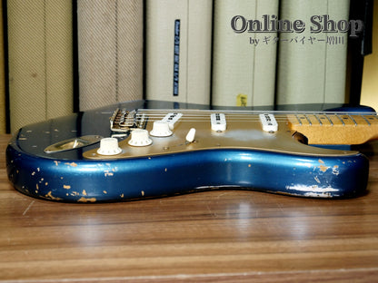 USED 2012 Fender Custom Shop Limited Edition 1956 Stratocaster Relic Aged Lake Placid Blue