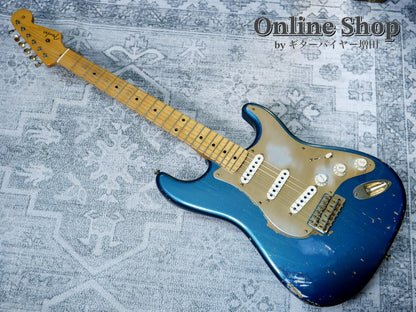 USED 2012 Fender Custom Shop Limited Edition 1956 Stratocaster Relic Aged Lake Placid Blue