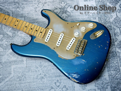 USED 2012 Fender Custom Shop Limited Edition 1956 Stratocaster Relic Aged Lake Placid Blue