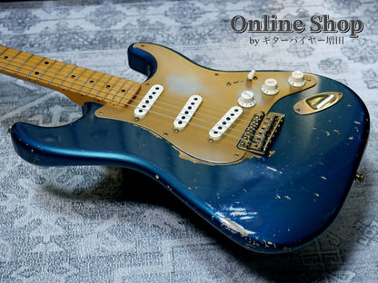 USED 2012 Fender Custom Shop Limited Edition 1956 Stratocaster Relic Aged Lake Placid Blue